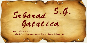 Srborad Gatalica vizit kartica